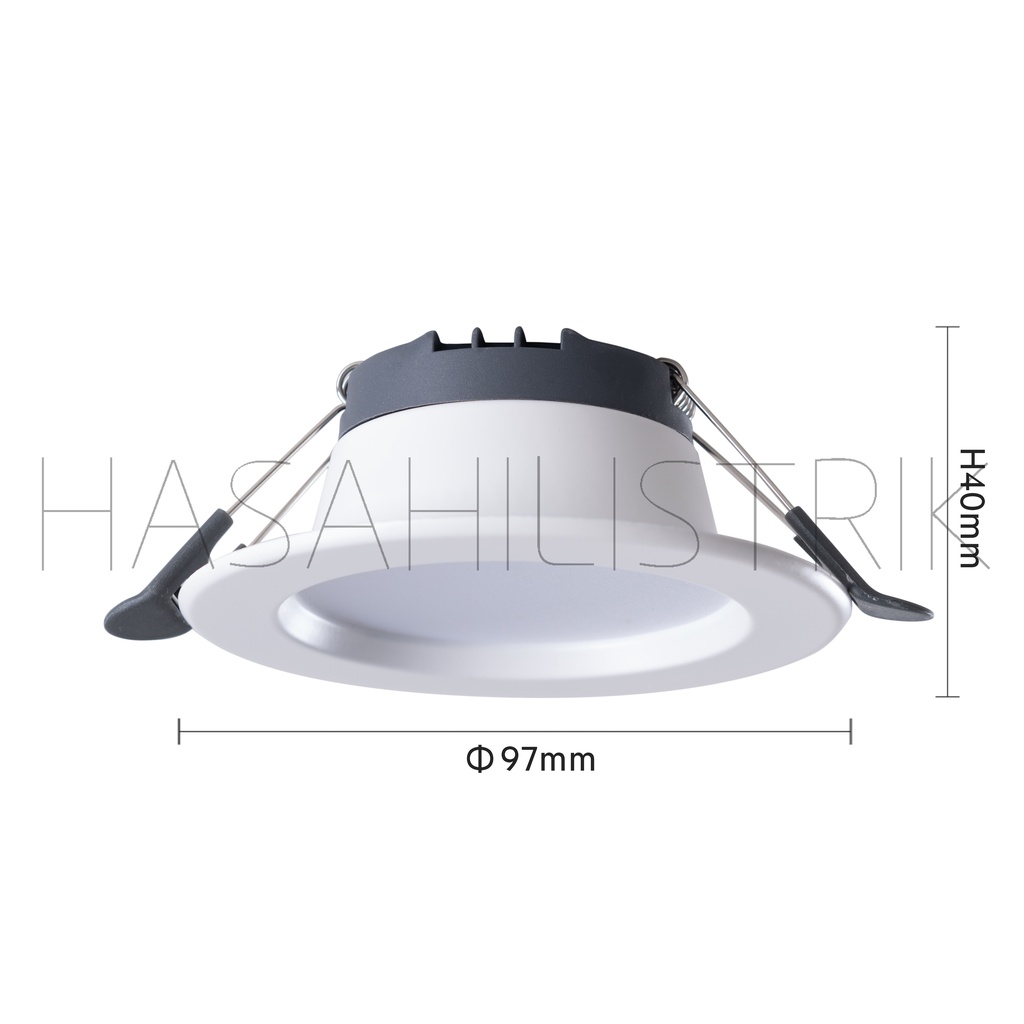 LAMPU DOWNLIGHT LED PLAFON 5 WATT ASLI FULL TERANG 5W NYALA ADA putih / warm white