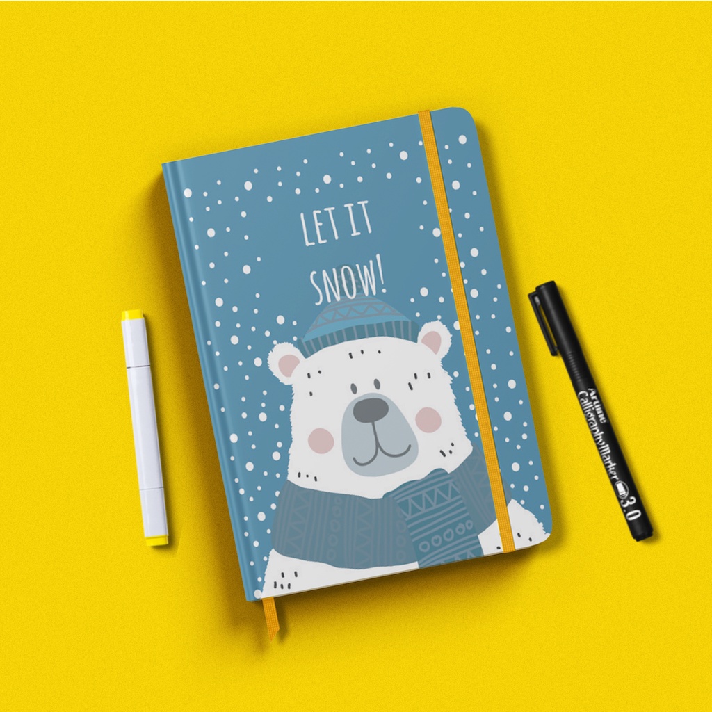 

Notebook Buku Catatan Ukuran A5 Christmas Winter Theme Cute Let It Snow Buku Diary Lucu Aesthetic Notebook LUcu A5 A6