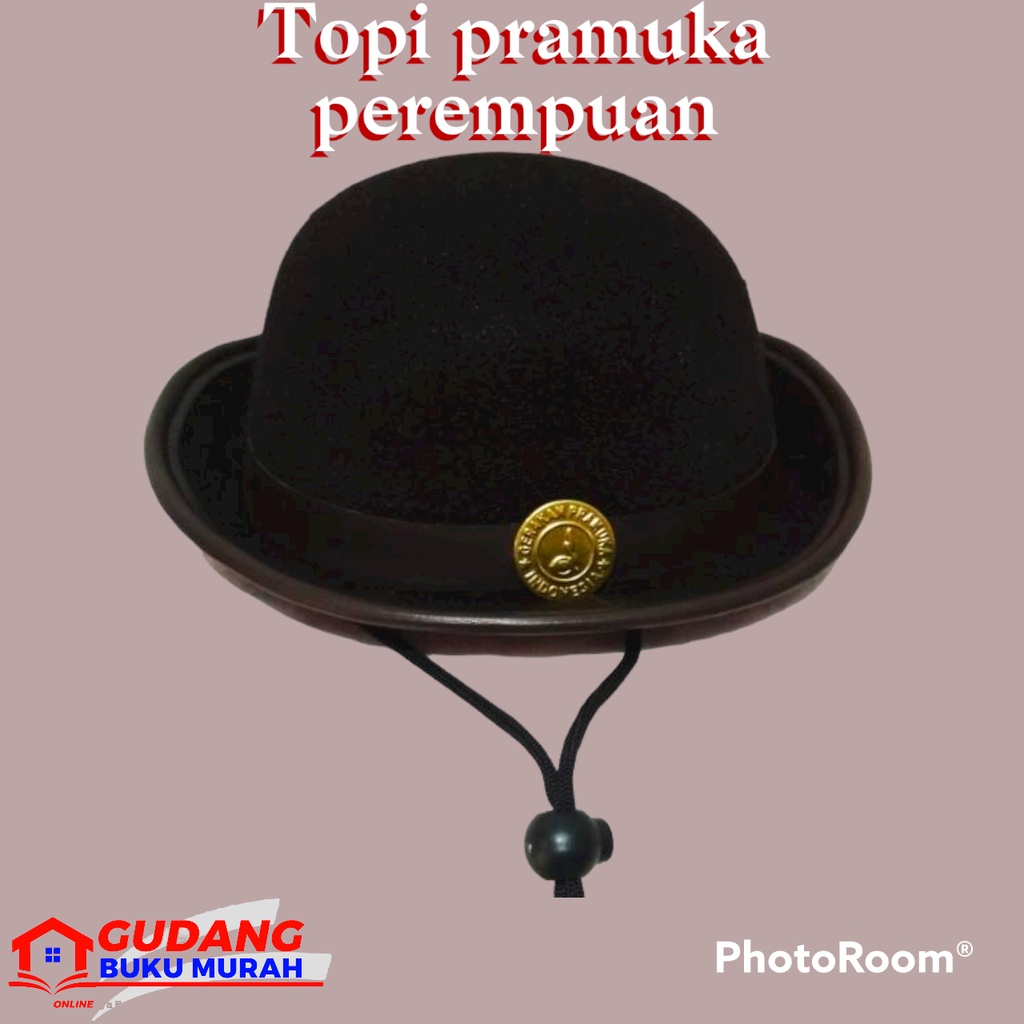 Topi pramuka perempuan || topi boni | topi pramuka | perlengkapan pramuka