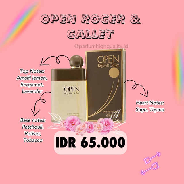 Parfum Open Roger & Gallet for Man EDT 100 ml