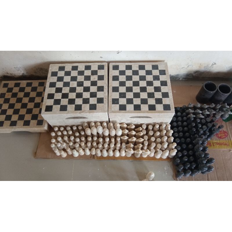 Papan Catur Marmer Papan Sekak Marmer Papan Catur Murah Tempat Catur Wadah Catur Free Peking