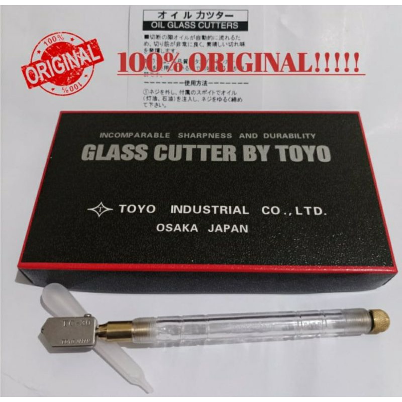 

Alat potong belah kaca TOYO CUTTER TC 30 ORGINAL JAPAN