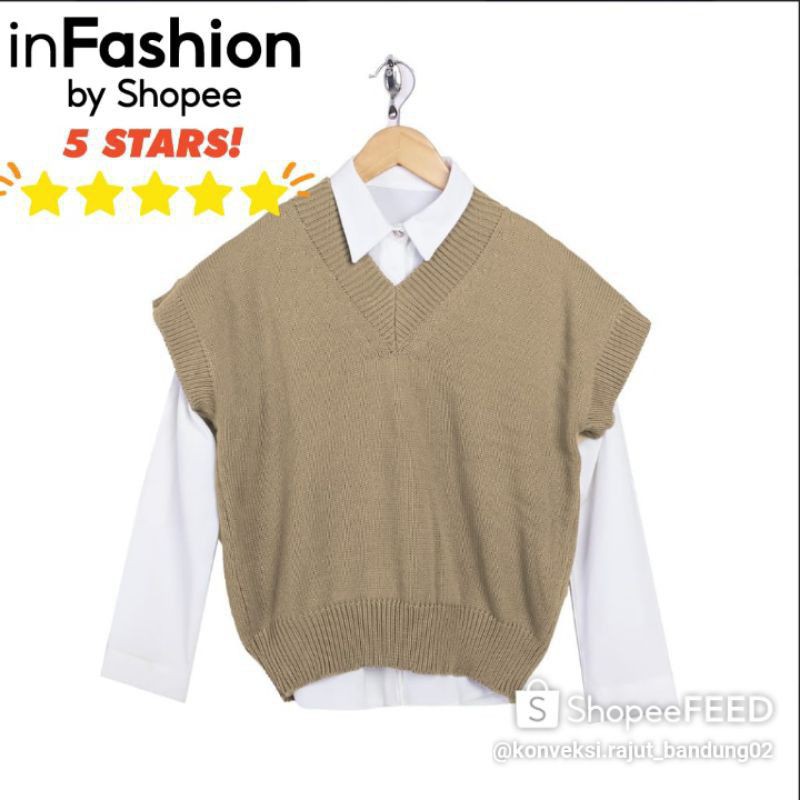 VEST RAJUT SILA / KNIT / ROMPI rajut premium tokyo