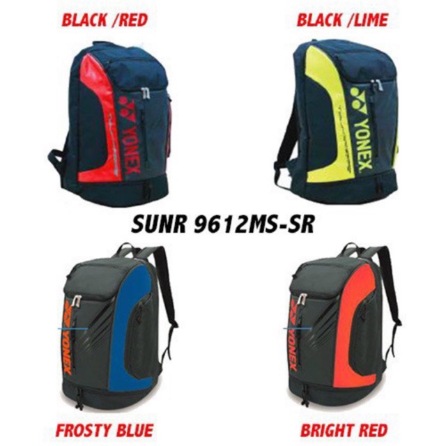 Tas Badminton Yonex Backpack Ransel SUNR 9612MS Original