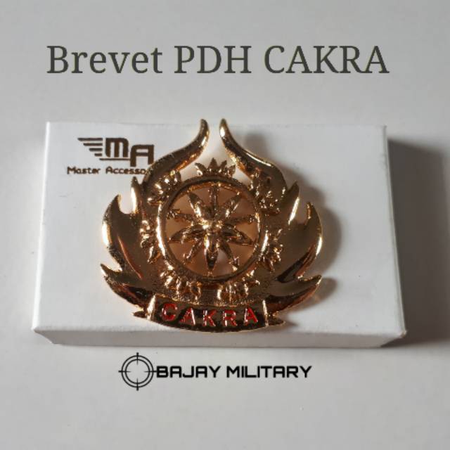 SKD  Atribut CAKRA Baju PDH TNI AD - Brevet Cakra PDH