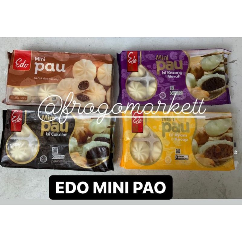 Edo MiniPao Cokelat Kacang, Cokelat, Kacang Merah, Ayam Kecap 200gr