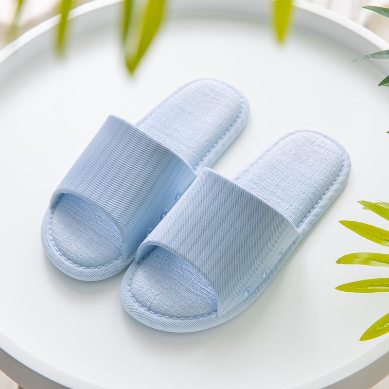 STT Sandal Slop Karet Polos 6500 Sendal Rumah Berkualitas Motif Garis Zigzag Sendal Kamar Mandi EVA Empuk Sendal Karet Couple Garis Home Slipper Anti Slip Wanita Pria Gaya Korea Murah Import-8