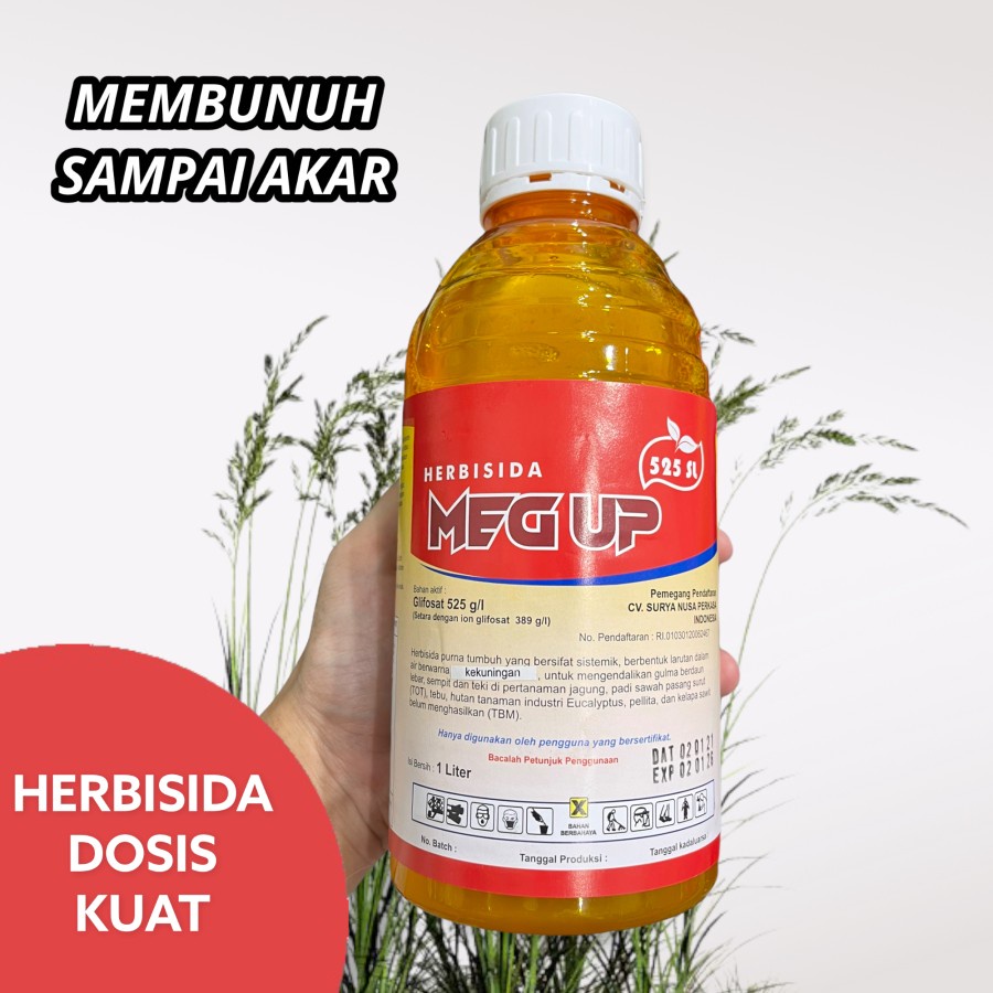 MegUp 525 SL Herbisida 1 liter obat pembasmi rumput liar dan gulma