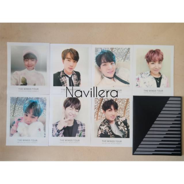 BTS OFFICIAL MD THE WINGS TOUR - 1 SET POLAROID (TICKET ALBUM)