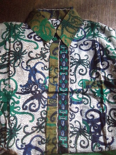 Couple Batik Pesta Velvet Roberto Cavalli Maura Couple 421 Sarimbit Gamis Sania Ruffle