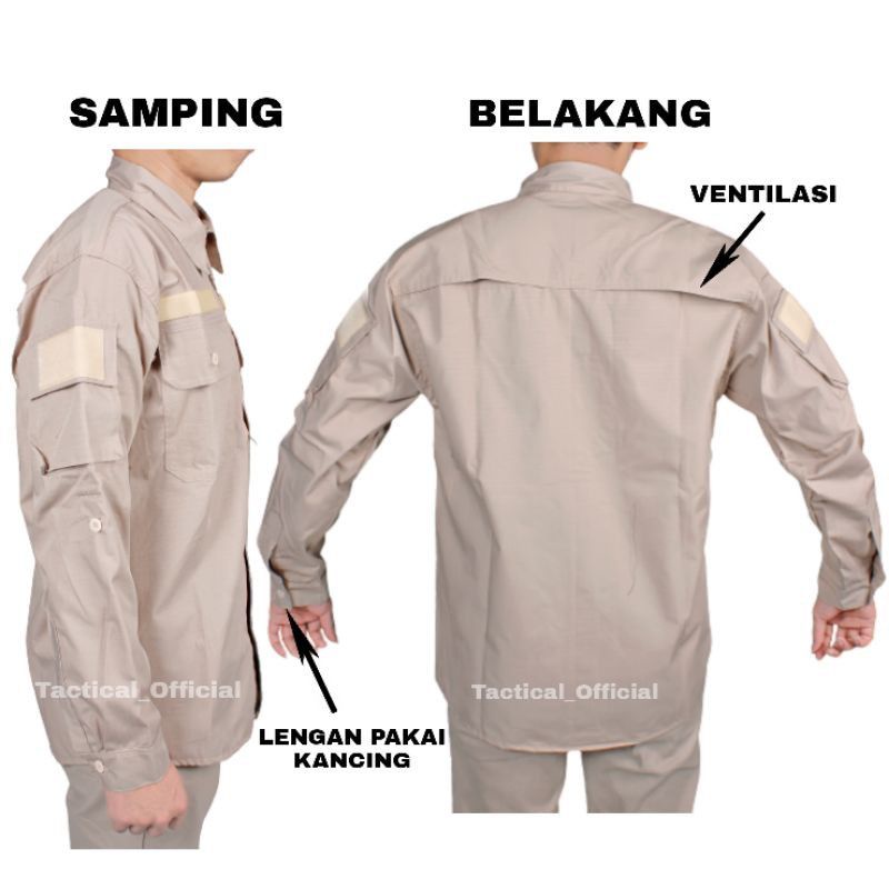 kemeja tactical HEXAGON BIG SIZE