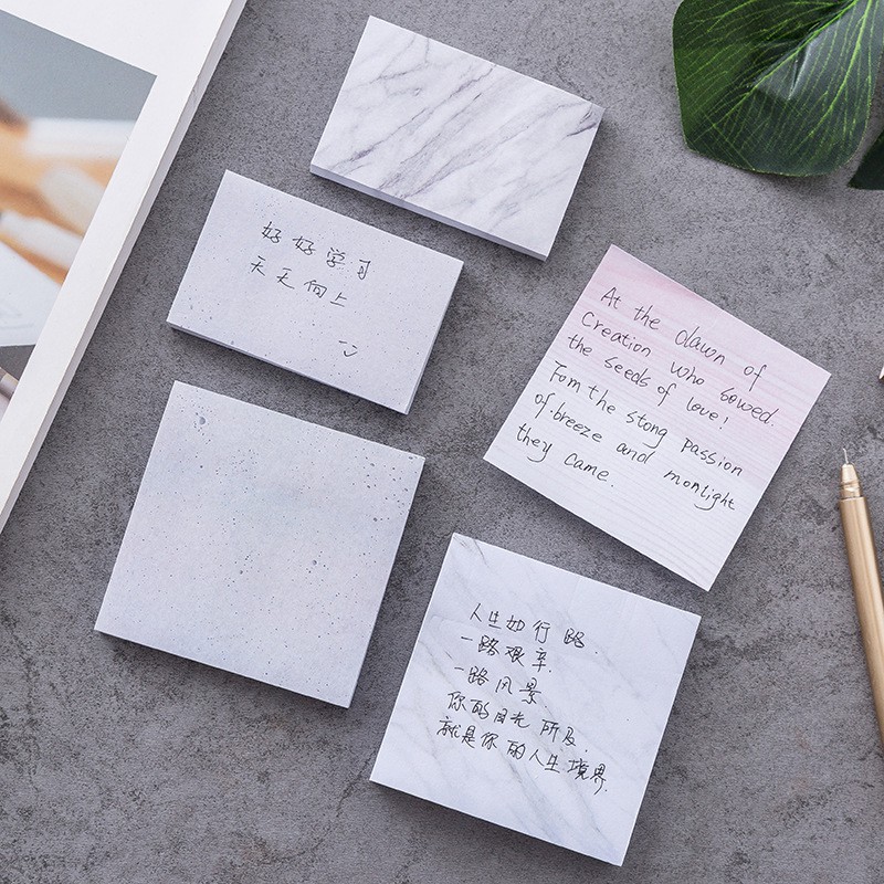 [DZ] ST129 - Sticky Note Motif Marble-1