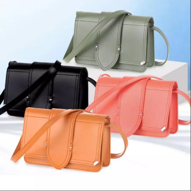 MINISO Tas Bahu Wanita Tas Selempang Crossbody Sling Bag Square Single Shoulder Tas Selempang Wanita