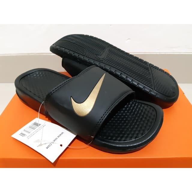 nike slides purple and gold