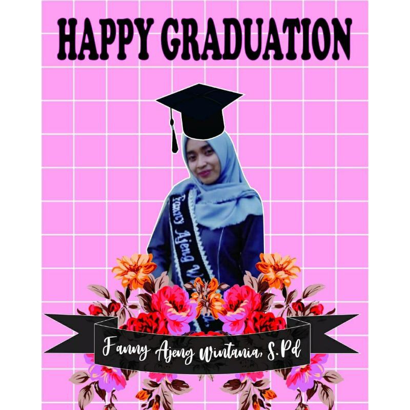 Kado Wisuda Karikatur foto