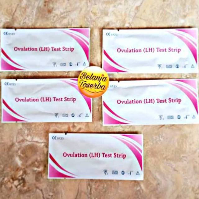 PAKET ISI 5 LH Ovulation test Program Hamil / Tes Kesuburan Kehamilan /Baby test / Tes ovulasi Strip