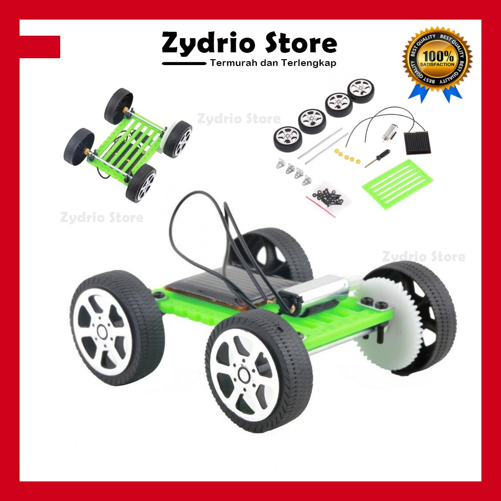 Mainan Mobil Edukasi / Mini Solar Toy DIY Car Children Puzzle IQ Robot