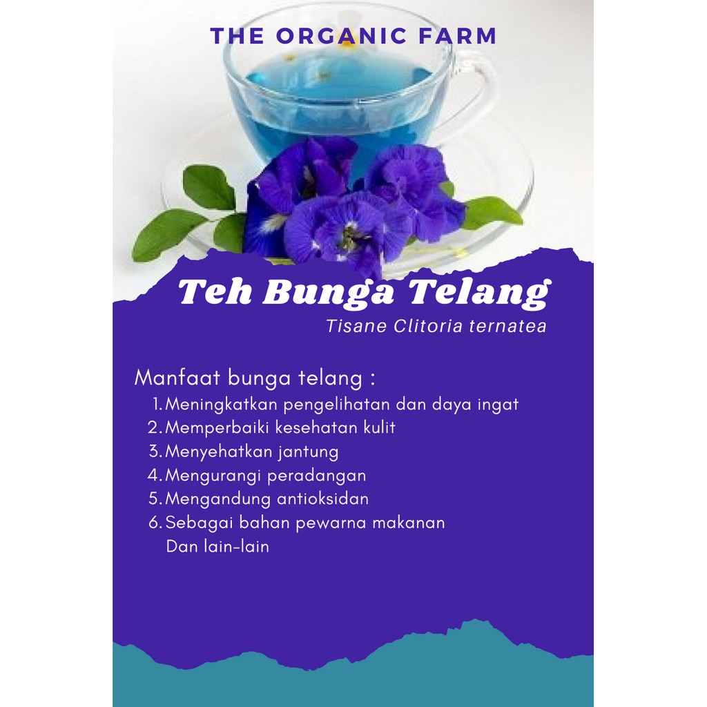 

The Organic Farm - Teh Bunga Telang (Butterfly Pea Flower Tea)