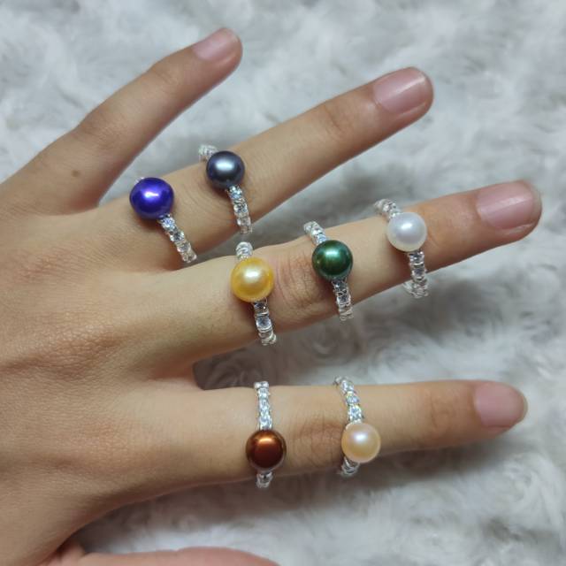 Cincin perak mutiara asli lombok bersertifikat / Cincin perak  / Cincin perak asli / Cincin perak mu