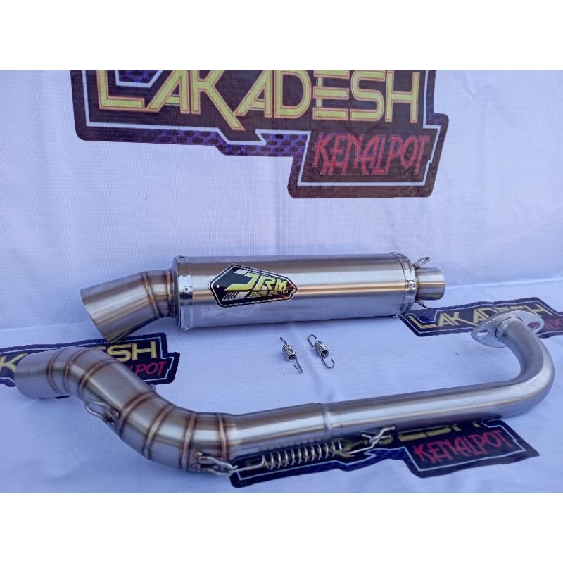 KNALPOT JRM (INLET 38/50) BEAT MIO VARIO AEROX SCOOPY NMAX PCX ADV LEXI GENIO FREEGO XRIDE SPACY DLL