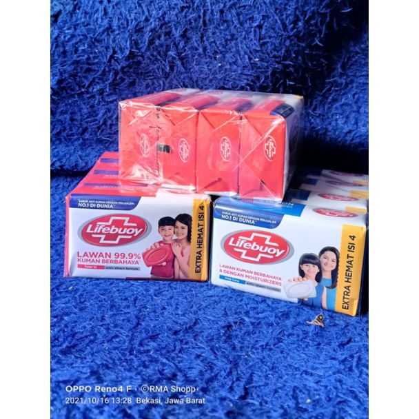 Lifebuoy sabun batang 110 gr / 100 gr ( isi 4 pcs)