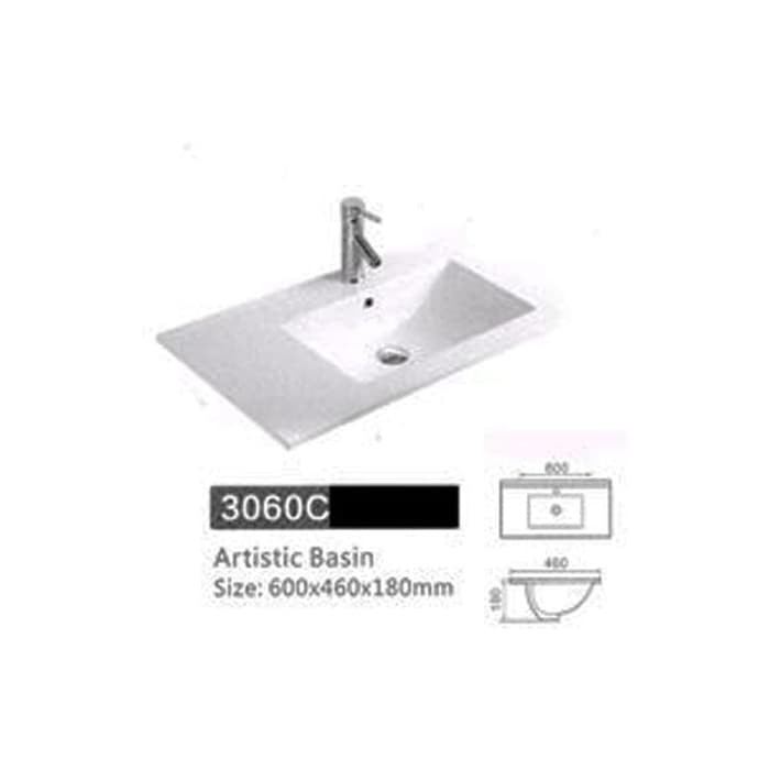 WASTAFEL WASHTAFEL MEJA WIKEA UNDER COUNTERTOP BASIN WIKEA 3060C