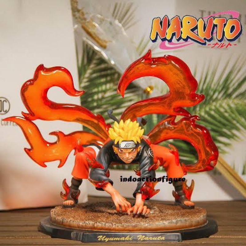 Action figure naruto kyubi mode ninetails