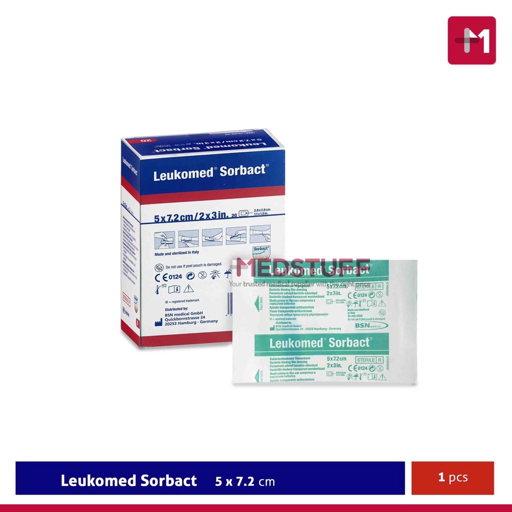 Leukomed Sorbact Post OP Dressing Luka Plester Luka Rawat Luka