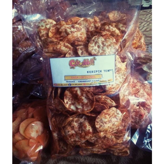 

keripik tempe rasa balado/pedas