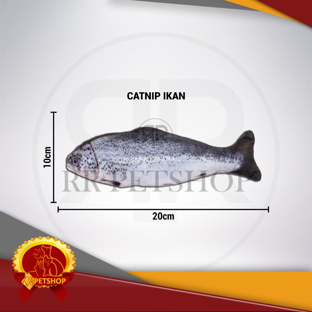 Mainan Kucing Anjing Gigitan Pet Toy Cat Nip Catnip Fish Ikan Murah