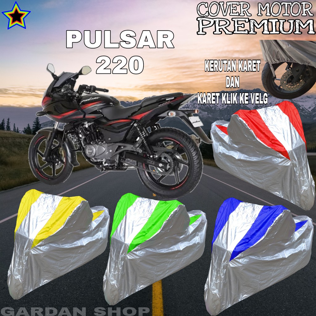 Sarung Motor PULSAR 220 Silver KOMBINASI Body Cover Pulsar 220 PREMIUM