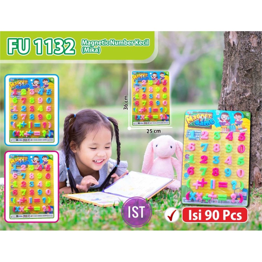 mwn.toys Mainan Magnetic Game Number Angka Kecil No FU1132