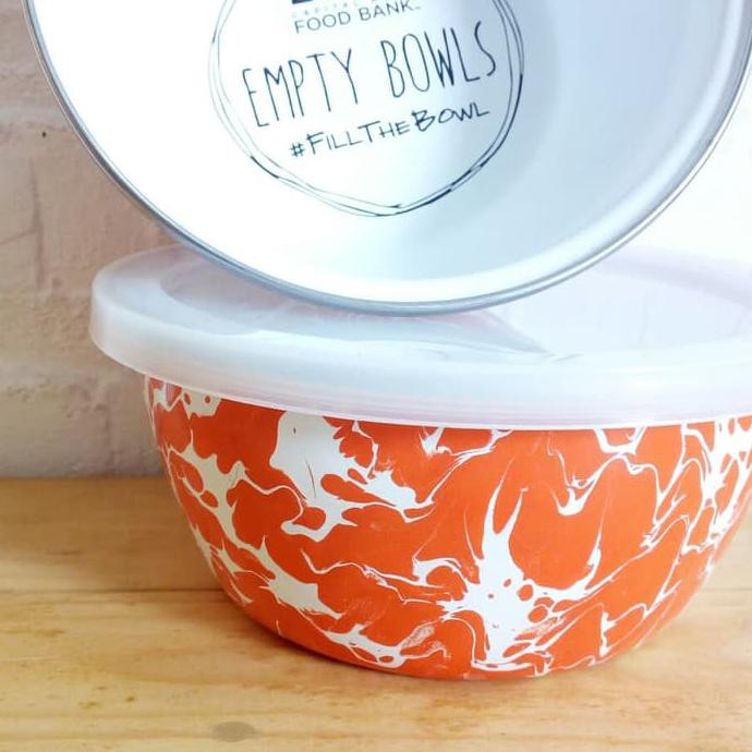 Diskon Mangkok Jadul Blirik / Blurik Enamel Ukuran 15 Cm Dengan Tutup Plastik Diskon Termurah