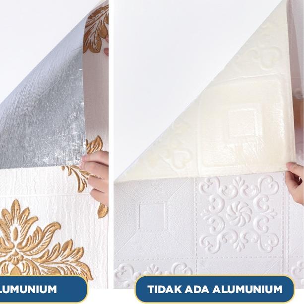 Paus Biru - Wallpaper 3D FOAM / Wallpaper Dinding 3D Motif Foam Batik Bunga More High Quality / Wallfoam 3D 5mm