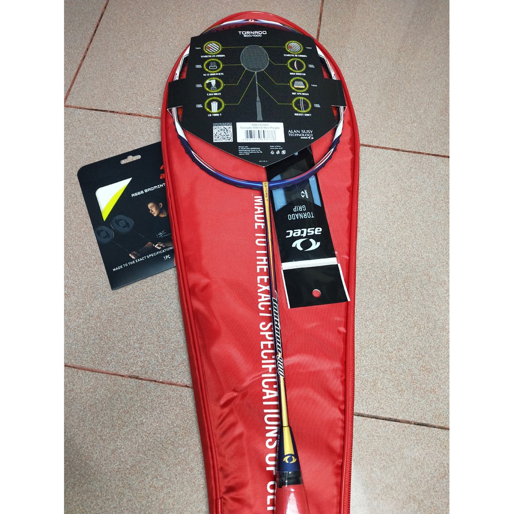 RAKET BADMINTON ASTEC TORNADO 900 NEW ORIGINAL100% BONUS ++