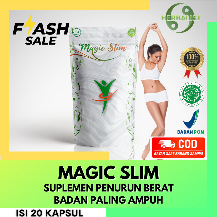 MAGIC SLIM – Suplemen Pembakar Lemak / suplemen pelangsing / pelngsing terlaris / penghancur lemak