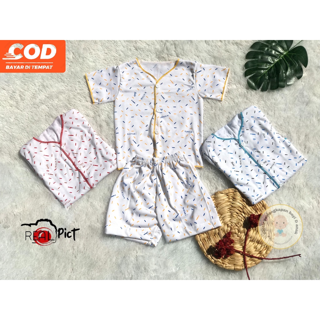 [ST.PDG01] Setelan Tangan Pendek Bayi Baju Bayi Newborn Setelan Bayi Umur 0 - 6 Bulan