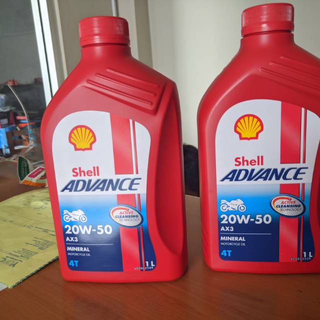 Shell Advance AX3 20W50 Oli Motor [1 Liter]