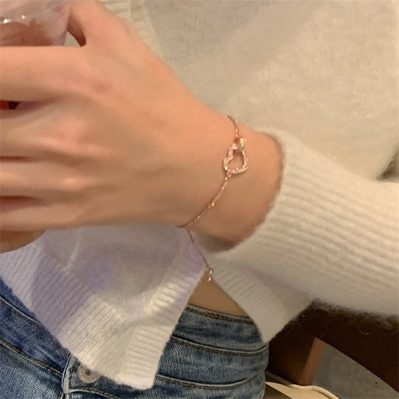 Gelang Tangan Desain Hati Untuk Wanita
