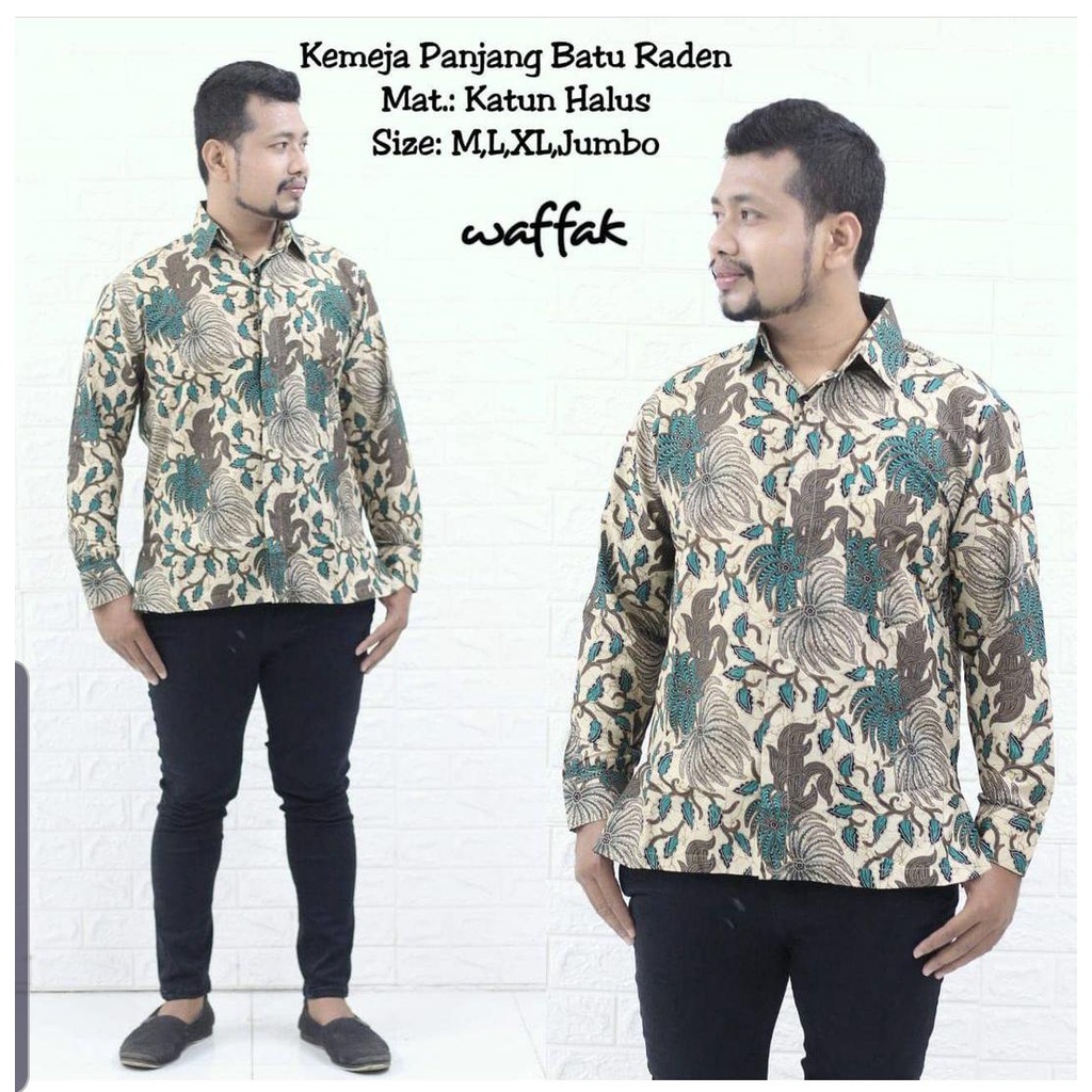 kemeja batik lengan panjang/ seragam kantor/ seragam batik/ kemeja kerja