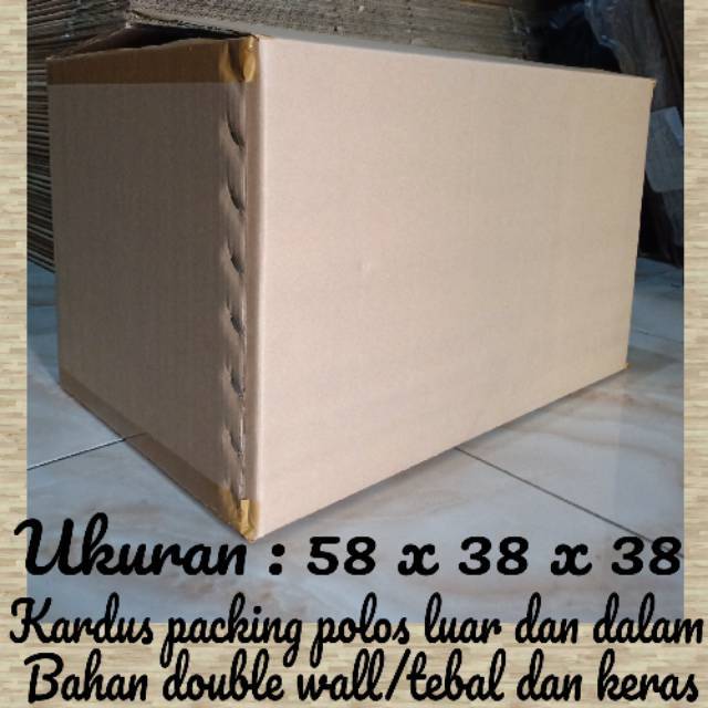 

Kardus, kardus packing, super jumbo besar, bahan tebal dan keras, polos luar dalam,