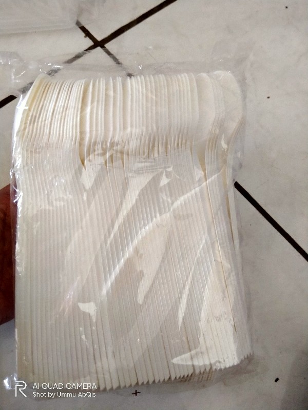 Sendok Makan Plastik Warna Hitam