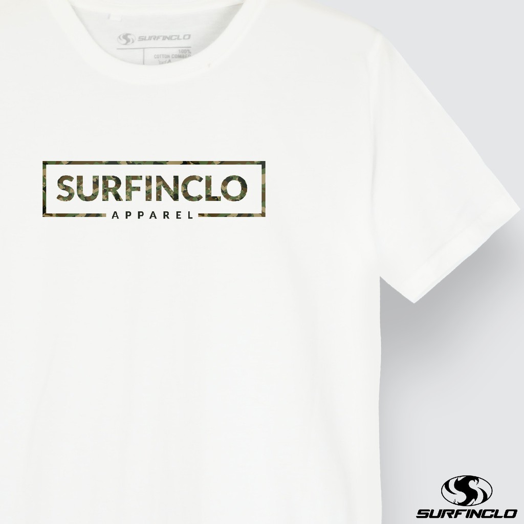 Surfinclo T-Shirt Black &amp; White Front Logo 03