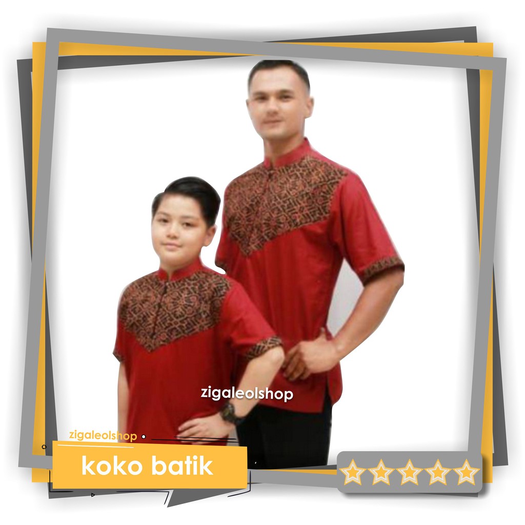  Koko  Batik  Maroon baju  koko  katun koko  couple batik  batik  