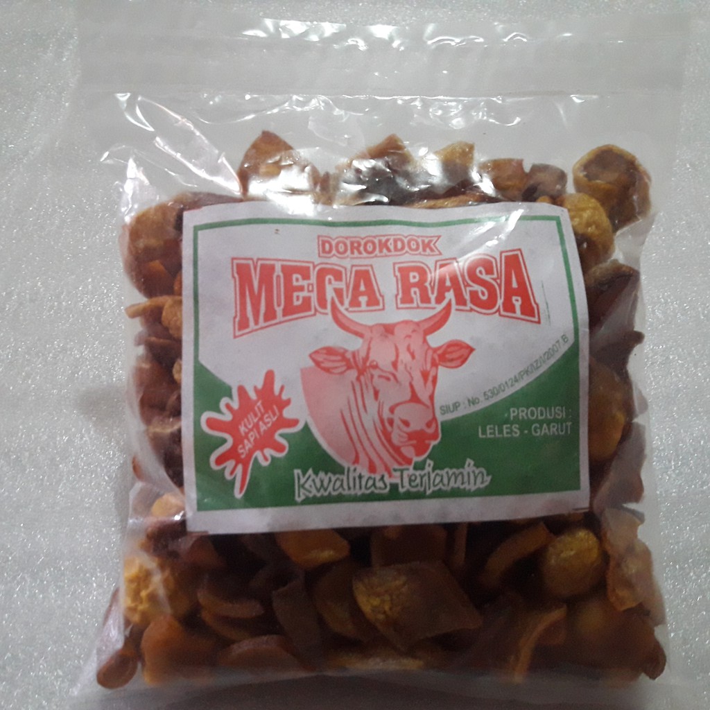 

100gram Dorokdok MENTAH (Kerupuk Kulit Sapi) Asli Leles-Garut GRATIS KARDUS DAN BUBBLE WRAP