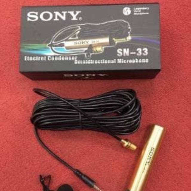 Mic clip on jepit sony SN-33 mik cocok buat imam