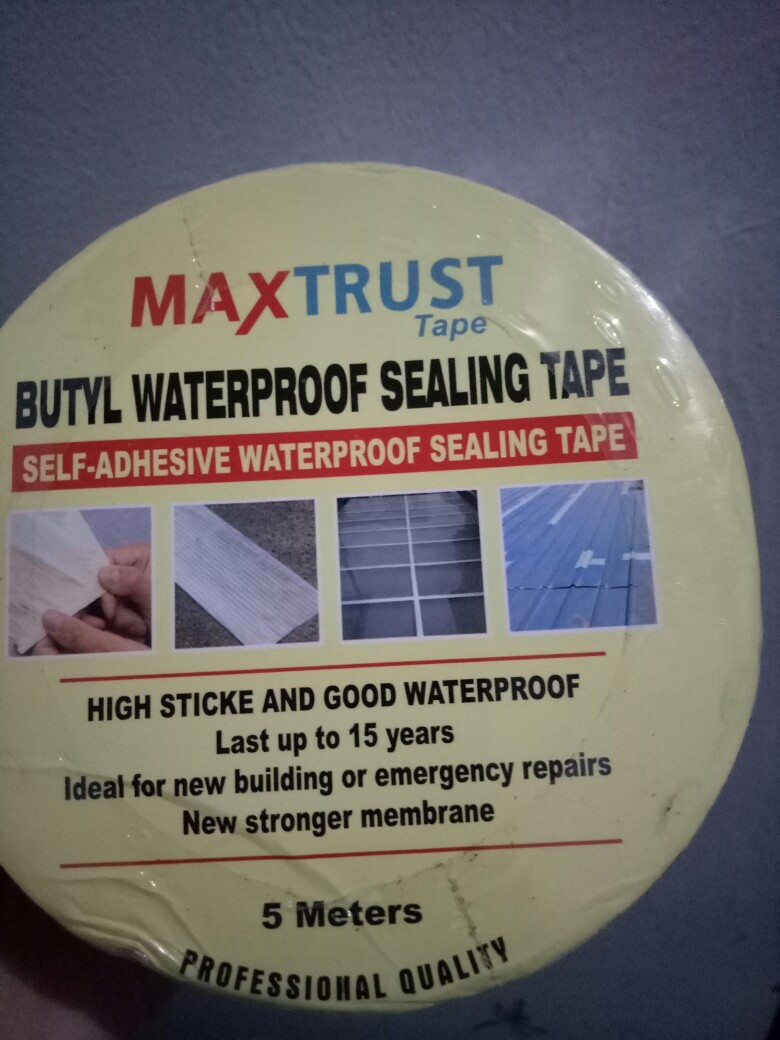 Lakban Anti Bocor Aluminium Foil Butyl Rubber Waterproof Tape 50mmx5m