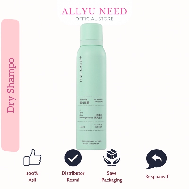 hair dry shampoo spray anti lepek 150 ml   semprotan rambut kering anti lepek