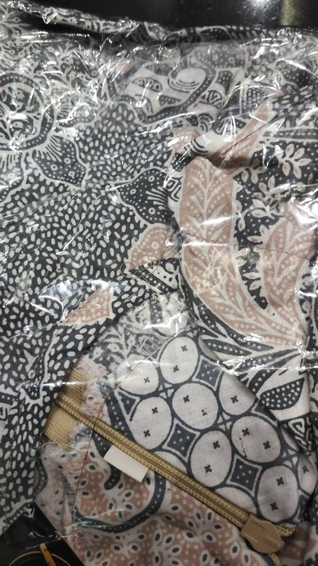 Tey-17 Batik Wanita Asj Sa Hrb026 Kenongo Kemeja Tosca Pendek