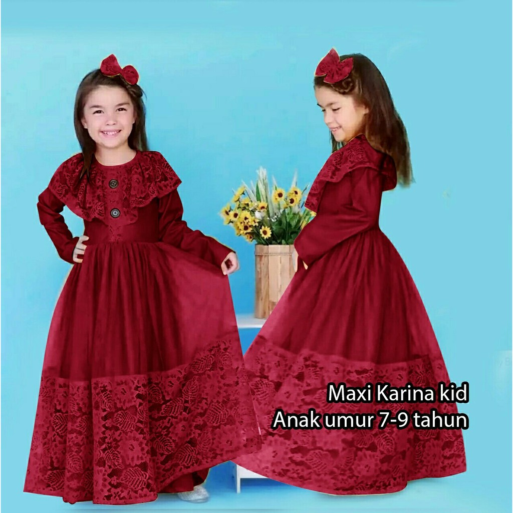 Dress Karunia - LongDress Anak Perempuan Terbaru -Pakaian Anak Perempuan